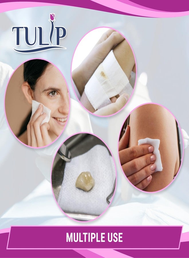 Tulip 1000 Gauze Pads 2x2 4-Ply Non Woven Gauze Sponges - Non Sterile Dental Gauze & Esthetic Wipes - Soft All Purpose Medical Gauze Squares for First Aid Kit, Surgical, Wound Dressing by Tulip - Image 4