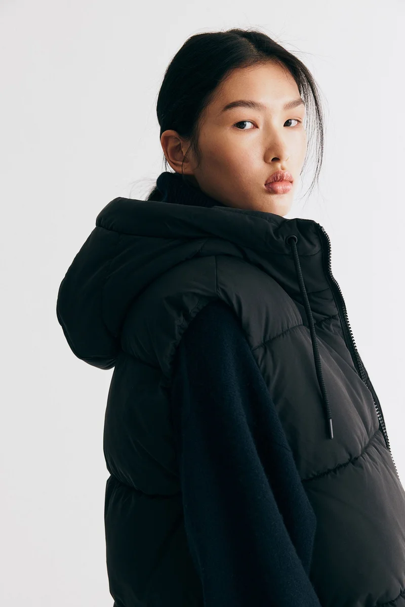 H&M Hooded Puffer Gilet