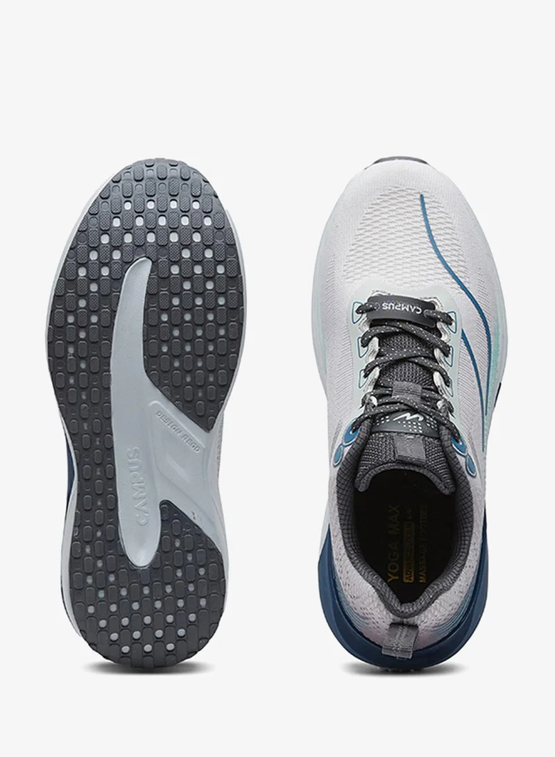 Campus  Men Juniper Bubble Yoga Max Lace-Up Running Shoes-Light Grey for Men | Best Price UAE