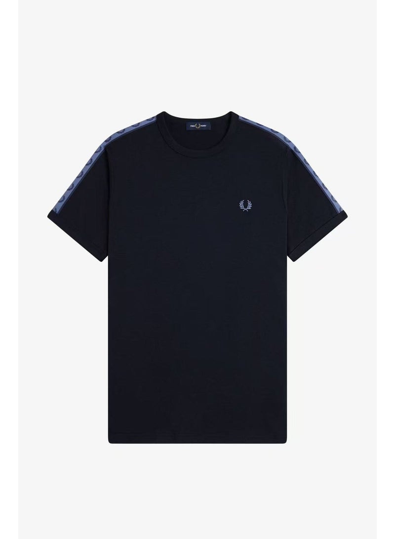 FRED PERRY Men's Short-Sleeve T-Shirt, Minimalist Casual Color-Blocking Trim Half-Sleeve Top - Image 3