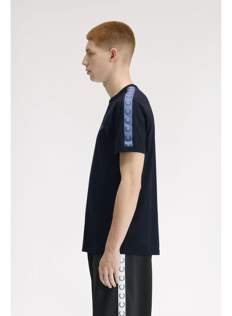 FRED PERRY Men's Short-Sleeve T-Shirt, Minimalist Casual Color-Blocking Trim Half-Sleeve Top - Image 2