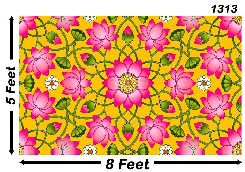 Backdropon خلفيات تصوير زهور ملونة خلفية طبيعية ستارة قماش خلفية عيد ميلاد خلفية دائمة لزينة كشك التصوير بحجم 5 أقدام ارتفاع و 8 أقدام عرض (5 * 8) - Image 3