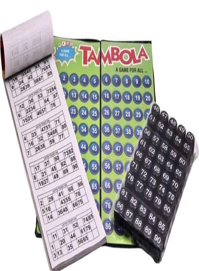 Manos Tambola 300 Different Tickets 90 numbertiles Tambola Housie Game for Kids (Multicolour),0.14 - Image 1