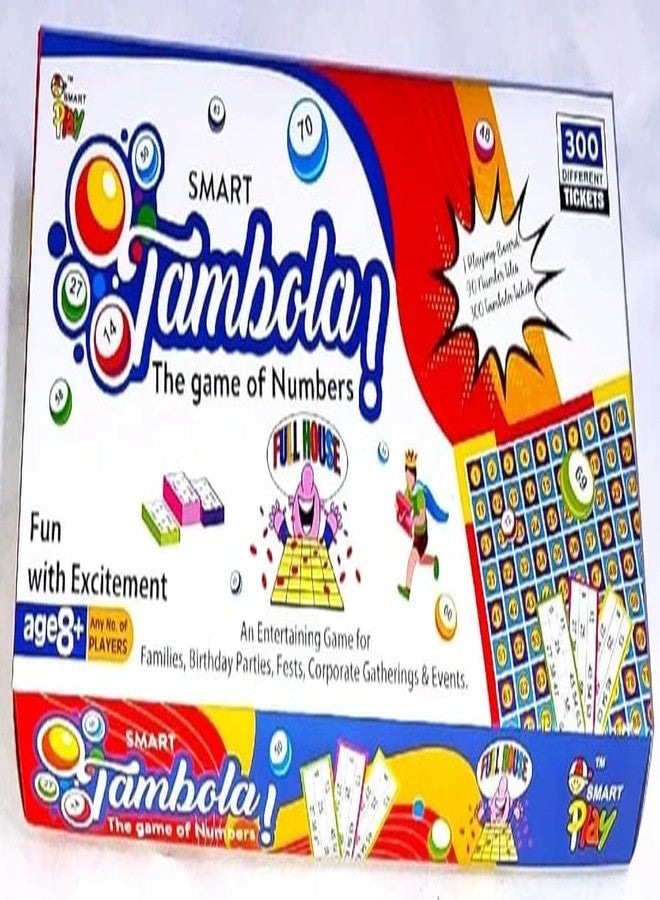 Manos Tambola 300 Different Tickets 90 numbertiles Tambola Housie Game for Kids (Multicolour),0.14 - Image 3