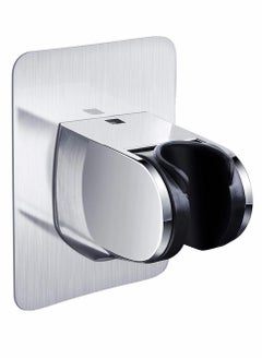 Excefore Shower Head Holder, Adjustable Shower Holder Fixed Mounted Wall Bracket for Handheld Shower Head, Chrome Finish, Self - Adhesive Wall Mount Showers Shelf for Home Bathroom (Silver)  - Image 1