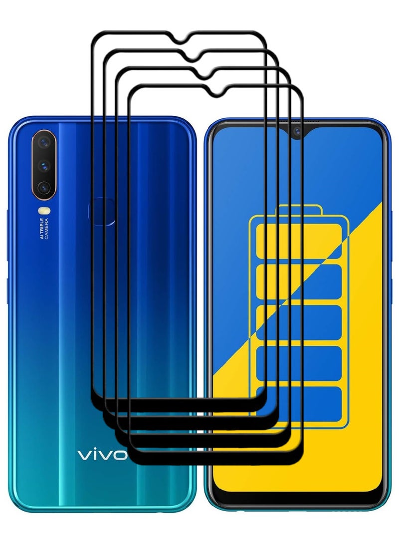 ACLIX 4 Pieces Antistatic ESD Dustproof Premium Quality High Definition Tempered Glass Screen Protector Designed For vivo Y15 - Image 1