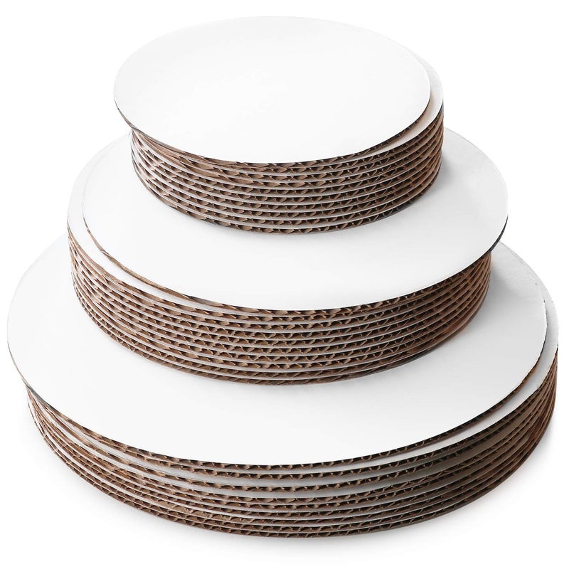 StarMar Set of 18  Cake Board Rounds Circle Cardboard Base 6 8 and 10Inch Perfect for Cake Decorating 6 of Each Size