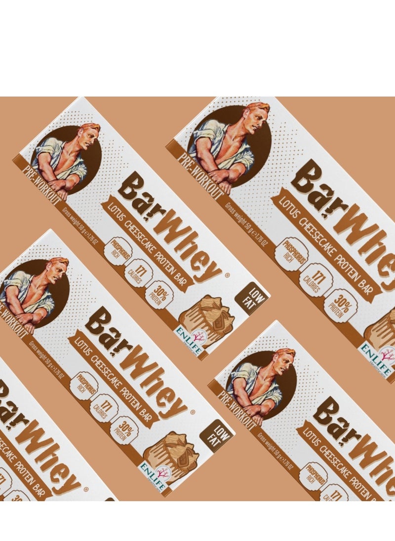 Bar Whey High-Protein Low Fat Pre-workout Lotus Cheesecake Protein Bar  - Image 3
