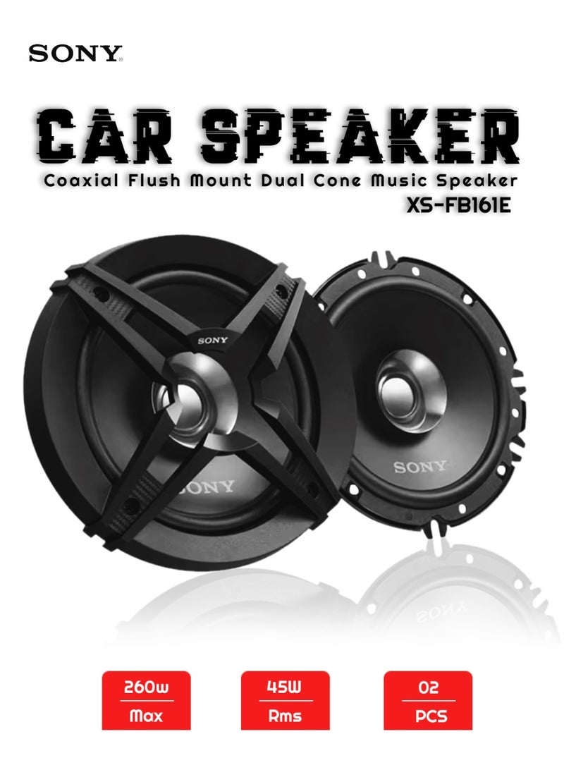 Sony 260W Car Speaker Coaxial Door Audio Speaker Pair High Power Full Range Stereo Sound Bass Car Music Speaker - Image 1
