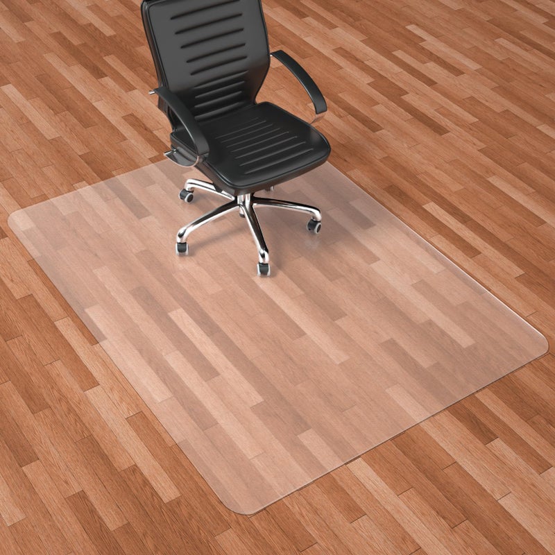 Naturehydro Large Office Chair Mat for Hardwood Floor  60 x 46 Plastic Rolling Chair Mat for Hard Wood Tile Floor Protection BPA and Phthalates Free Rectangle