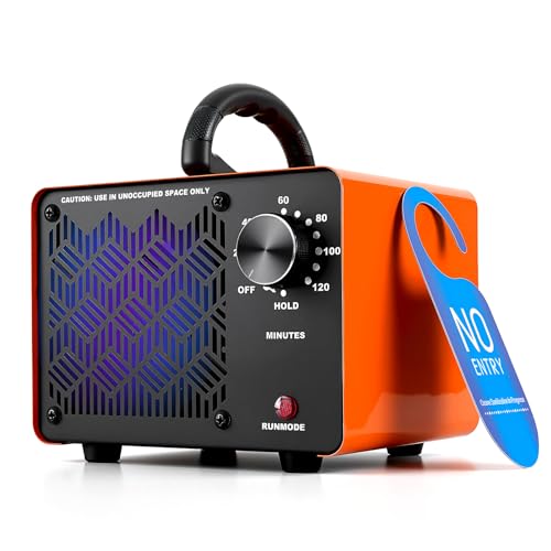 HHGM 198000mgh DualFan Ozone Machine Generator High Capacity Ozone Odor Eliminator Odor Removal Air Purifier Ionizer Deodorizer for Car Home Smoke Pets Industrial Basement Commercial - Image 1