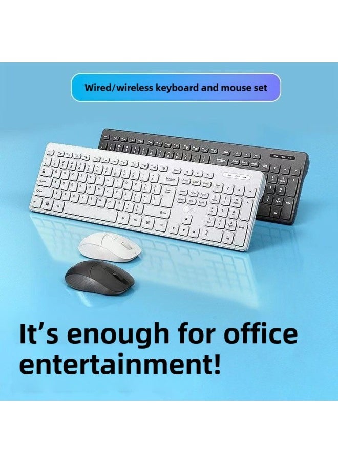To Cool KW201 Wireless Keyboard Mouse Suit Intelligent Power Saving 2.4G Business Office Computer Keyboard Mouse Suit Batch-Specifications:Philips 6324 Wireless Keyboard And Mouse Set (black)