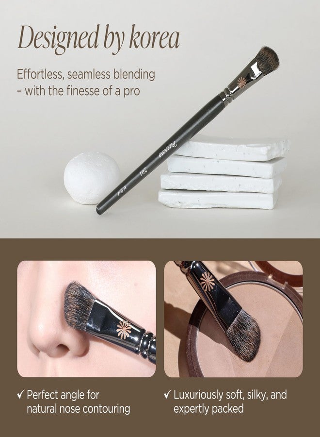 Piccasso 201 Nose Shading Brush - Soft Hair Makeup Brush for Nose Shaper and Face Makeup, Small Angled Brush for Precise Contouring and Blending, Korean Professional Beauty Tool for Daily Use - Image 3