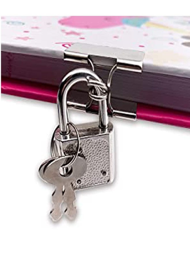 Jasol Diary with Lock for Kids 100 Pages Girl Hair Design Book Kid Writing Drawing Gift for Pre School Age 12 Up Pack of 1girl Pink - Image 5
