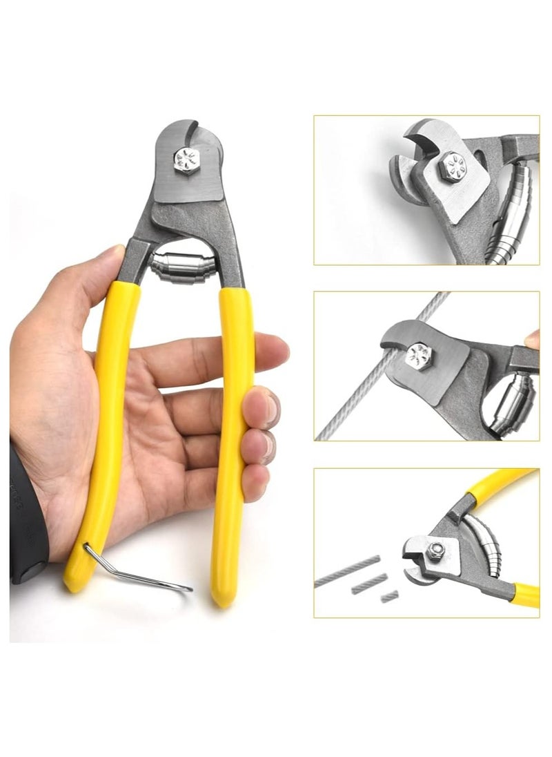 SYOSI - Stainless Steel Wire Rope Cutter, High Hardness Wire Cable Cutting Tools with Anti-Slip Handle,Heavy Duty Cutting Plier for Cable, Steel Cable, Wire Rope, Cable Wire Cutters High Leverage Cutter - Image 1