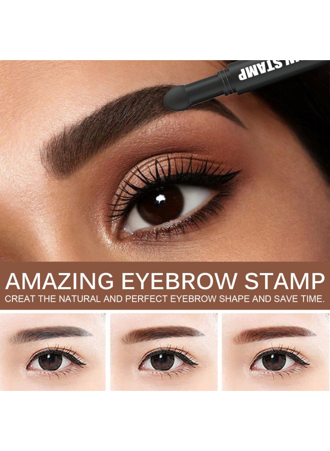 EELHOE Eyebrow Print Pen Fast Makeup Thrush Lazy Simple Waterproof With Eyebrow Card Natural Hairline Eyebrow Brush - Image 3