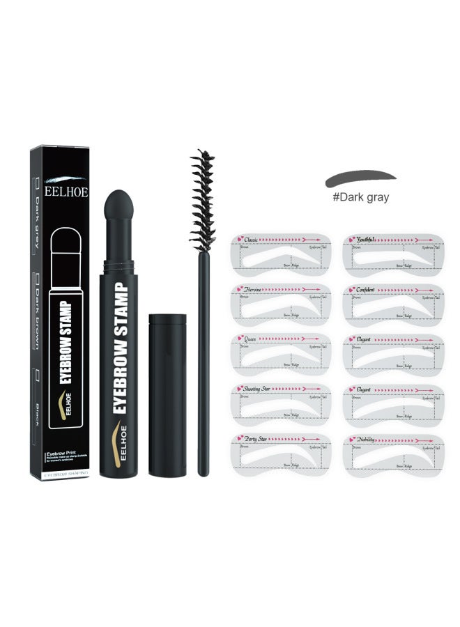 EELHOE Eyebrow Print Pen Fast Makeup Thrush Lazy Simple Waterproof With Eyebrow Card Natural Hairline Eyebrow Brush - Image 1