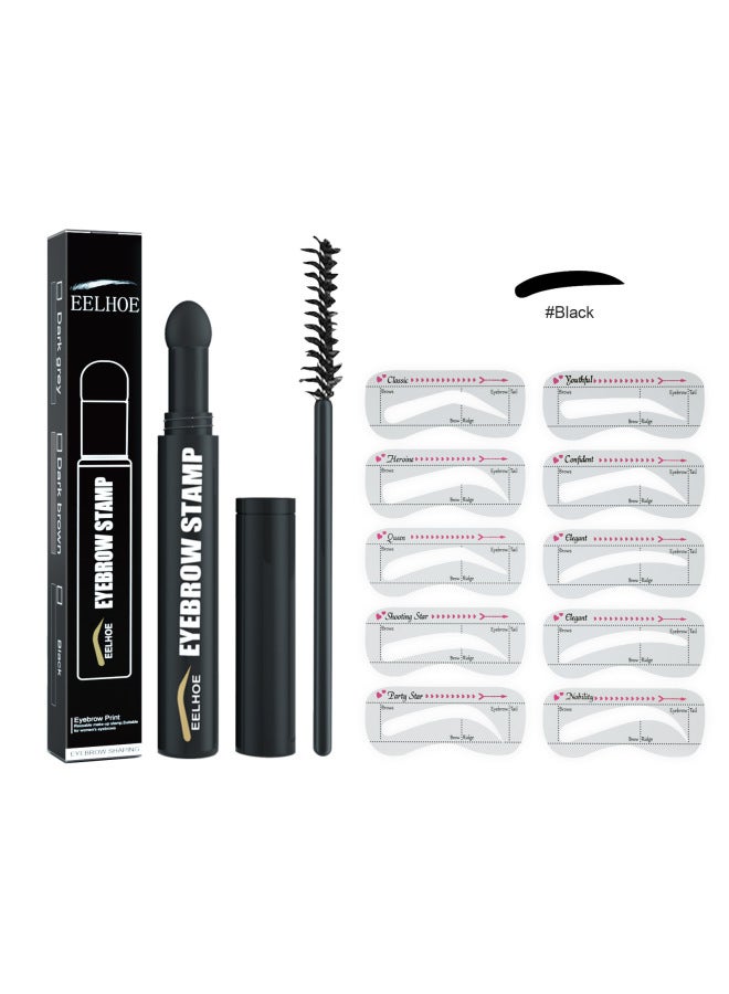 EELHOE Eyebrow Print Pen Fast Makeup Thrush Lazy Simple Waterproof With Eyebrow Card Natural Hairline Eyebrow Brush - Image 5