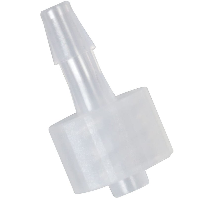MEETOOT 10pcs Luer-to-Barb Adapter Male Luer with Lock Ring 1/8" Hose Barb Screw Quick Connector Plug 3.2mm for Laboratory Biochemical/Analytical Instruments and Food Machinery - Image 1