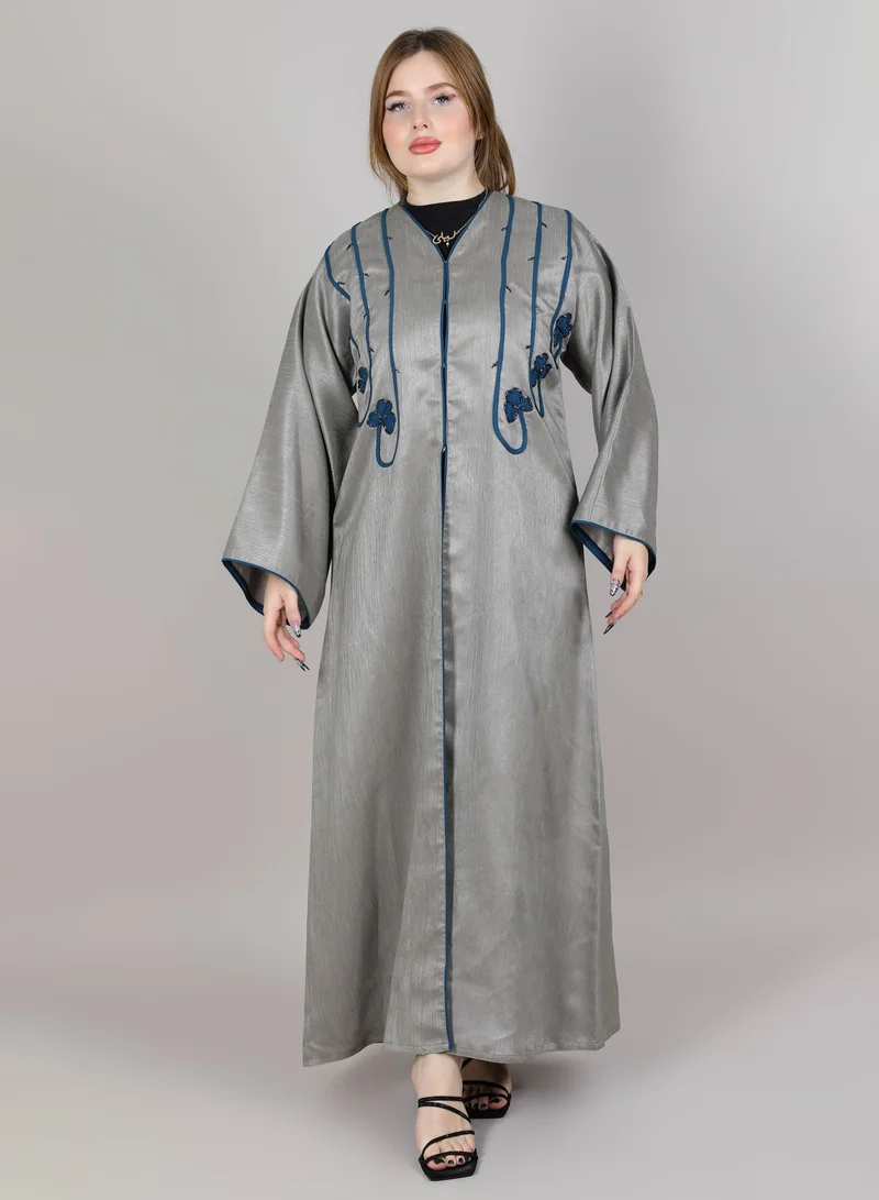 MSquare Fashion Grey Casual Abaya