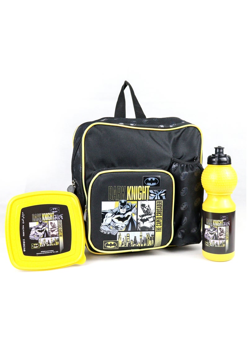DC Comics BATMAN 3 in 1 Backpack Set for Toddler Preschool Kindergarten Kids  - Image 1