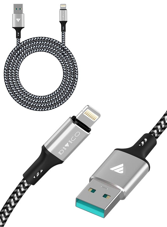 DIVICO Lightning Data Cable 3 Meter Copper Core Lightning Mobile Charger Cable 5V/2.IA DIVICO C0005iB3  - Image 1