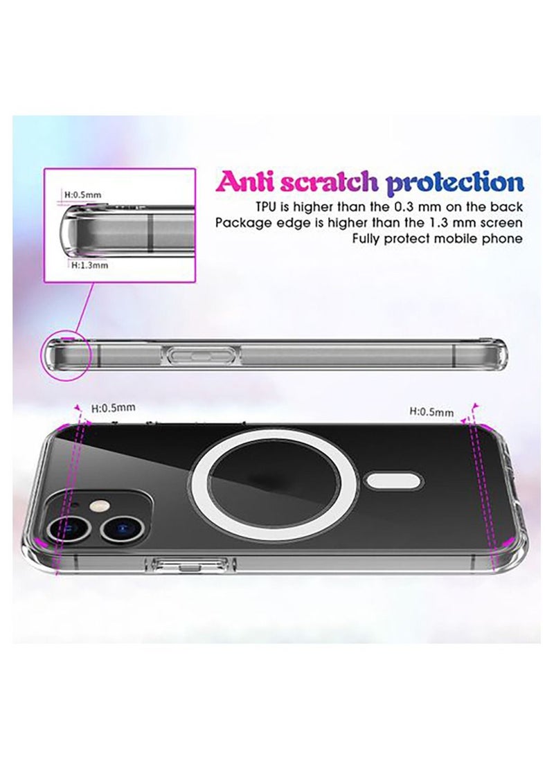 Generic - Electroplating Shockproof Magsafe Case For IPhone 11 (Transparent) - Image 1