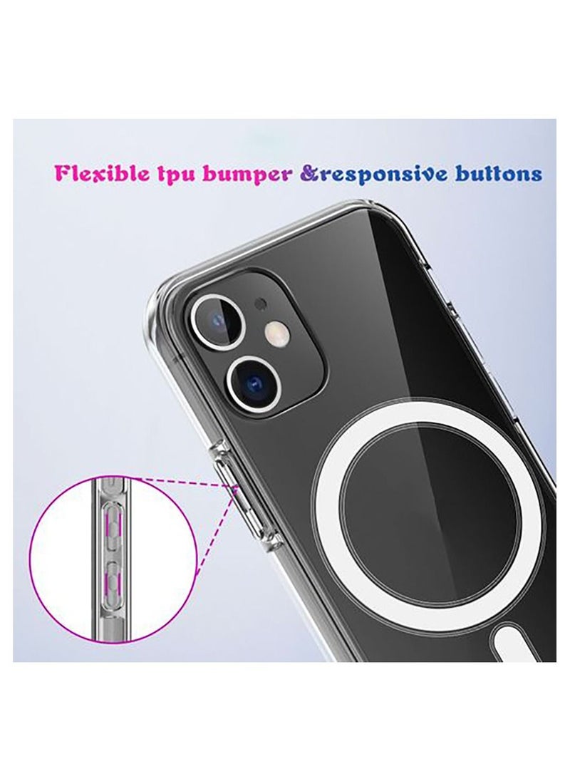 Generic - Electroplating Shockproof Magsafe Case For IPhone 11 (Transparent) - Image 1