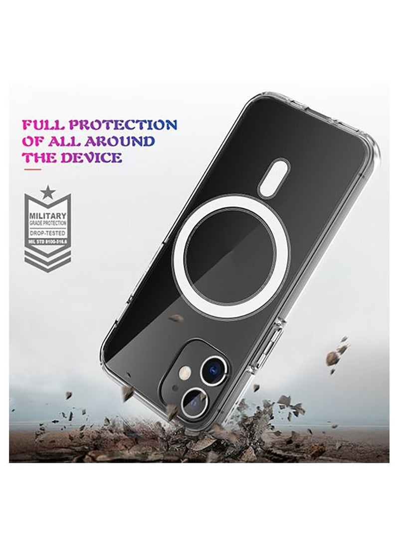 Generic - Electroplating Shockproof Magsafe Case For IPhone 11 (Transparent) - Image 1