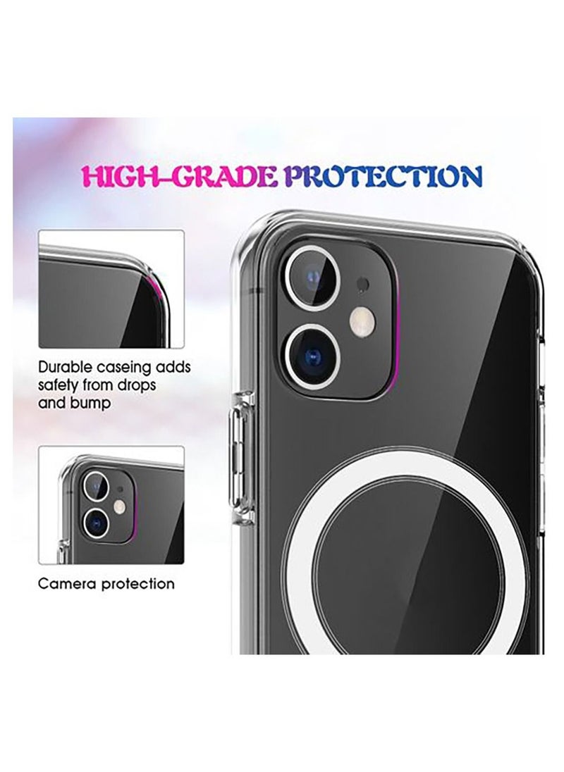 Generic - Electroplating Shockproof Magsafe Case For IPhone 11 (Transparent) - Image 1