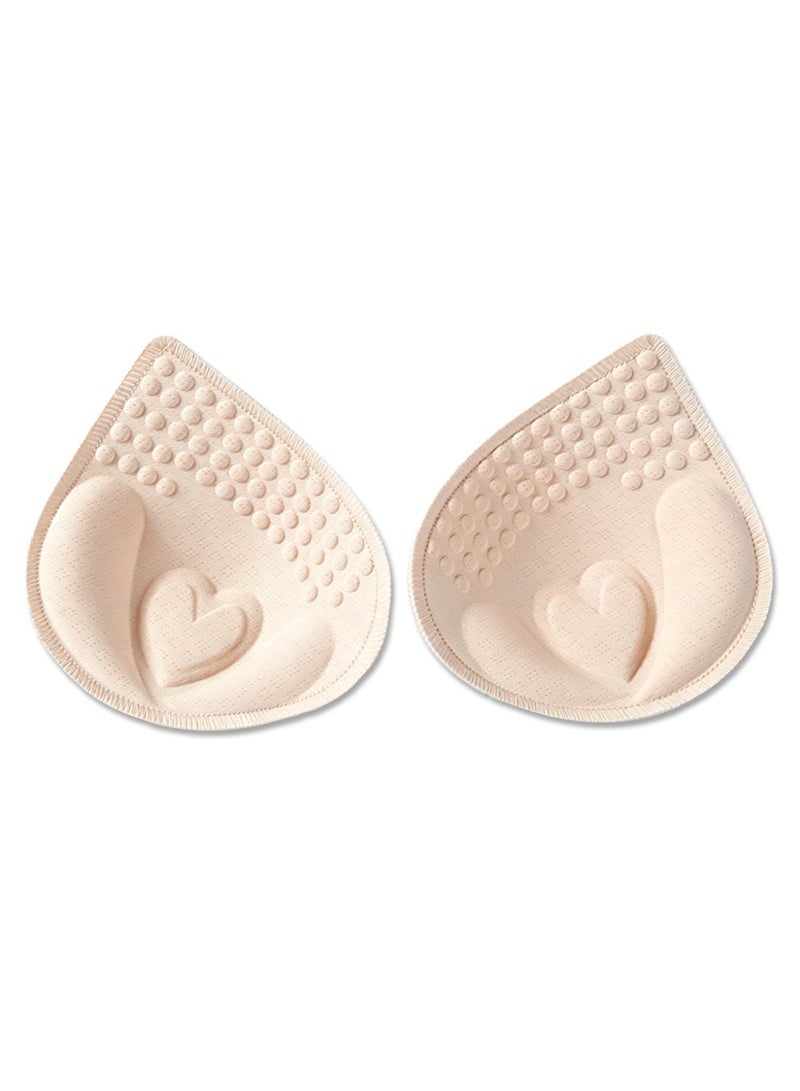 DEYVI 4cm Extra Thick Seamless Latex Enlargement Breast Pads for Women's Sports Vests Molded Cups Two-Piece Universal Breast Pads - Image 1