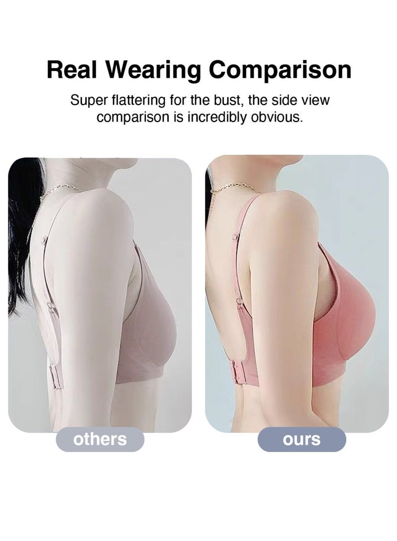 DEYVI 4cm Extra Thick Seamless Latex Enlargement Breast Pads for Women's Sports Vests Molded Cups Two-Piece Universal Breast Pads - Image 2
