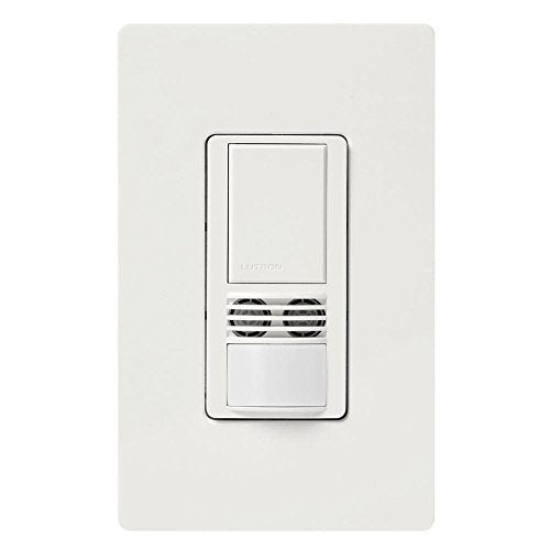 Lutron MS-A102-WH Maestro Dual Tech Occupancy Sensor Switch, no neutral required, 6 Amp Single-Pole, White - Image 2
