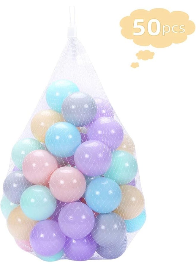 Gogoso 50Pcs Plastic Ball Bpa, 5 Colors, 2.36 Inches - Image 1