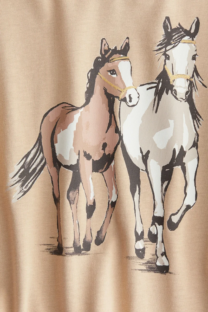 اتش اند ام Printed Cotton Top