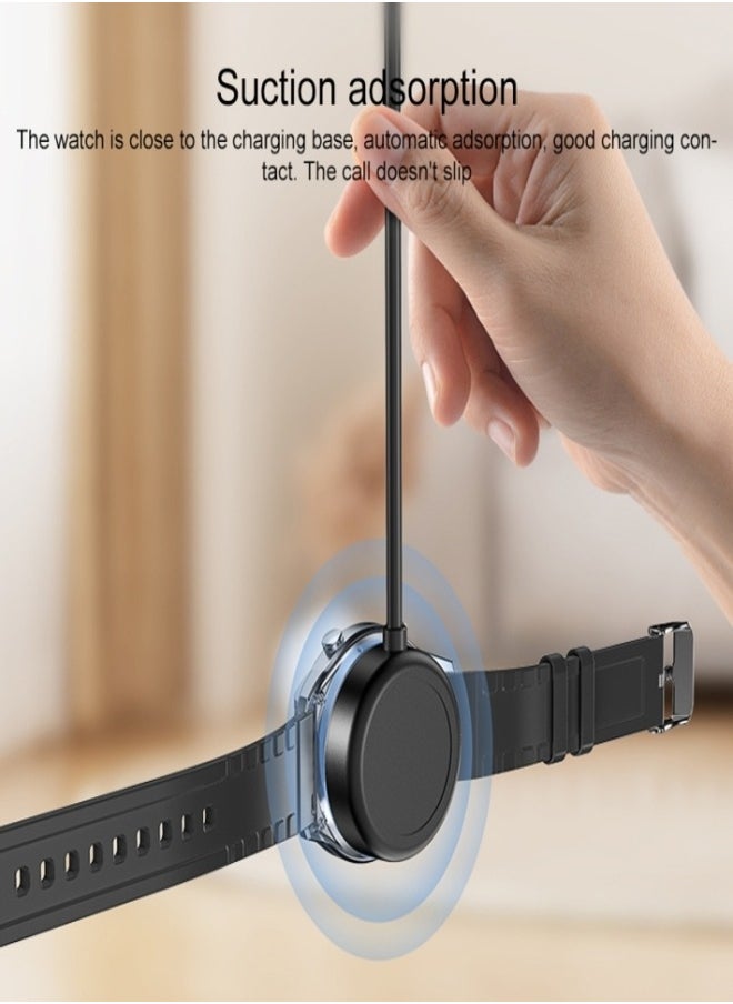 يسيدو شاحن مغناطيسي USB لساعة سامسونج Yesido CA161، طول الكابل: 1 متر (أسود)  - Image 5