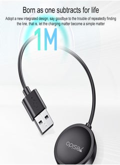 Yesido For Samsung Watch Yesido CA161 USB Magnetic Charger, Cable Length: 1m (Black)  - Image 3