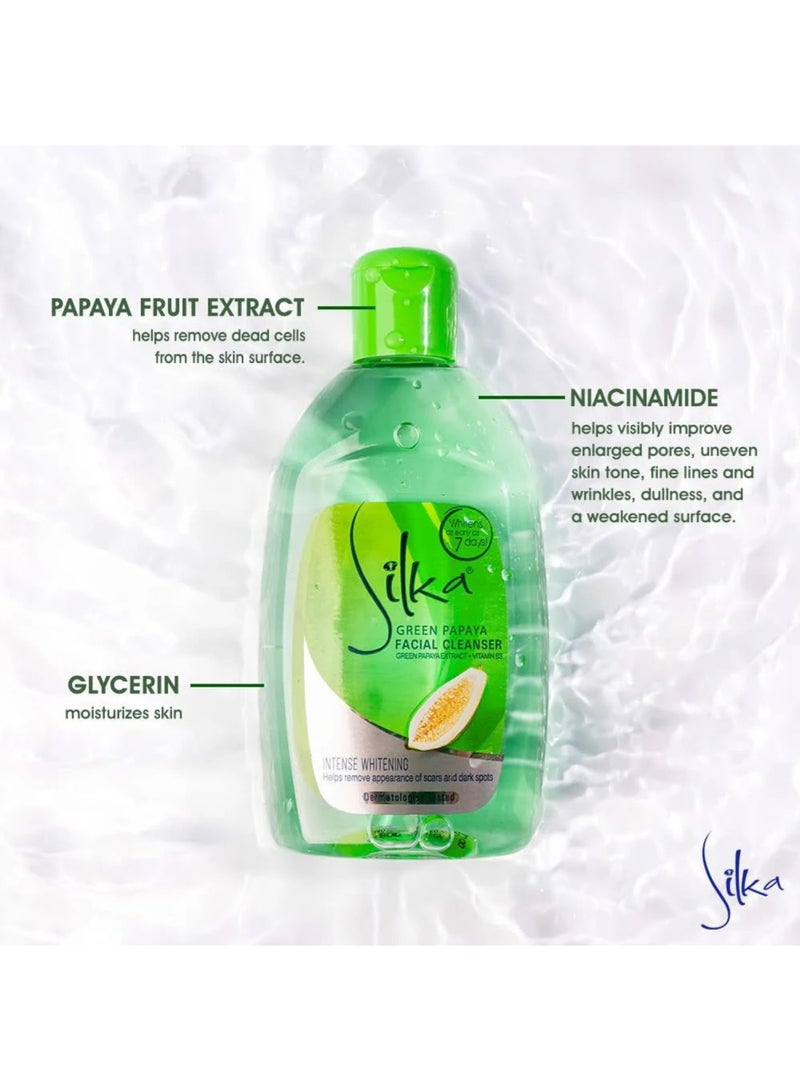 Silka Green Papaya Facial Cleanser 150 ml  - Image 4