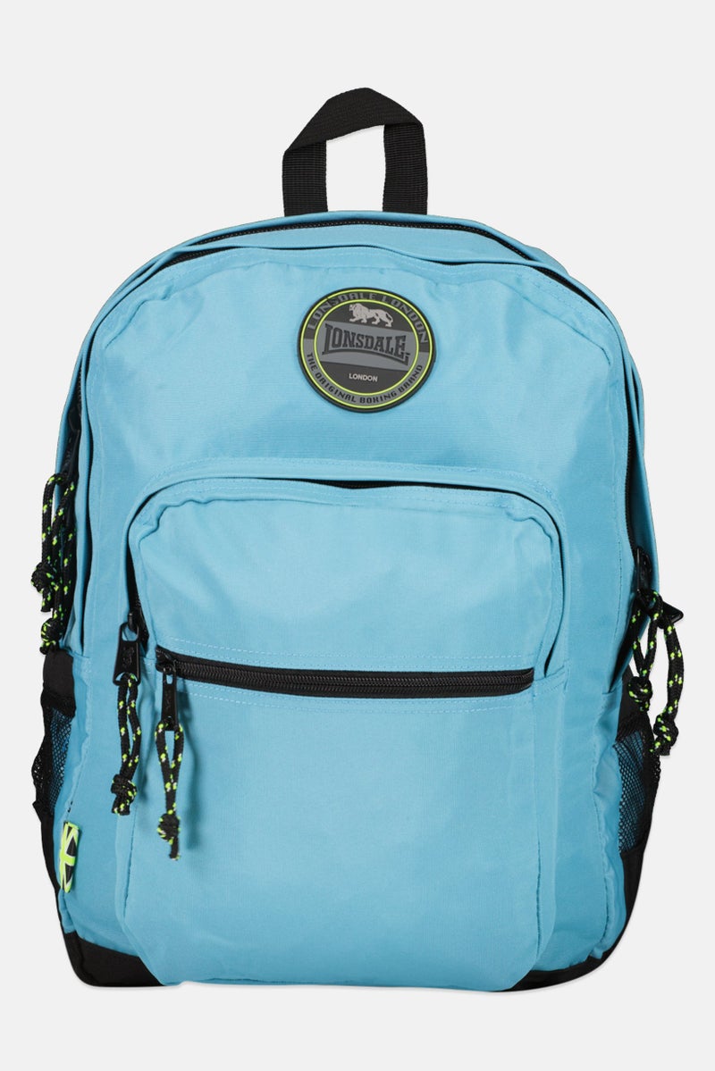 Lonsdale Men Brand Logo Backpack, Slate Blue - Image 1