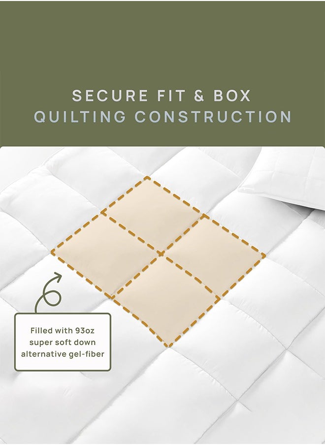 Arabest - Memory Foam Mattress Topper Queen for Back Pain, 100% Cotton Extra Soft Pillow Top Mattress Topper, 2000GSM Fluffy Shredded Memory Foam Filled & Thicked Down Alternative-Lined - Image 1