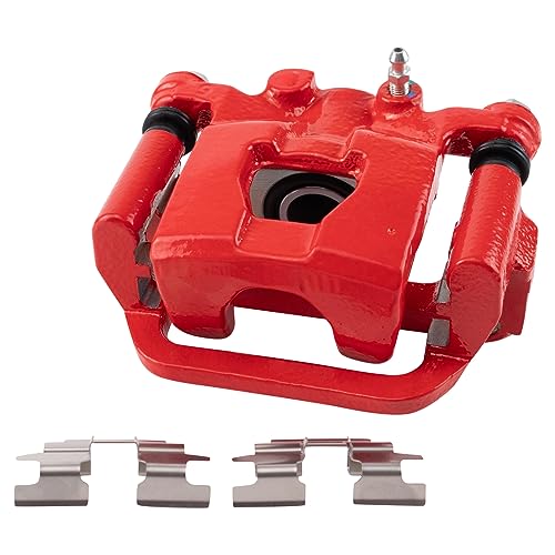 TRQ Rear Performance Brake Caliper Set Red Compatible with 2002-2022 Nissan Altima 2003-2022 Maxima - Image 3