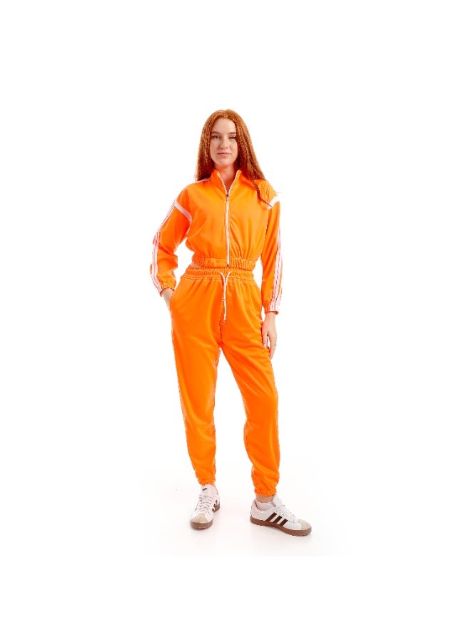 سيزار ترنج حريمي رياضي خامة سبورت مزود ب 4 شرائط علي الأكمام - Image 1