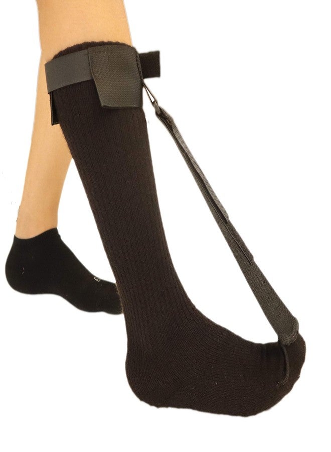 MARS WELLNESS Plantar Fasciitis Stretch Night Sock - For Pain Relief from Plantar Fasciitis and Achilles Tendonitis - Black - XL - Image 1