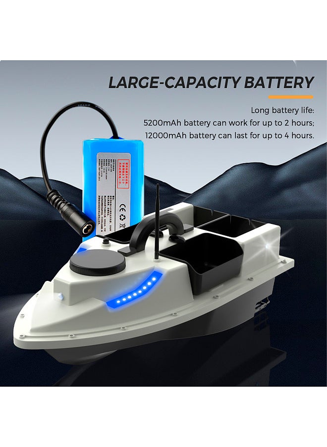 Generic GPS RC Bait Boat 500M Wireless Remote Control Fishing Bait Boat Fishing Feeder Boat Ship with with 4 Bait Containers 2KG Load  - Image 4