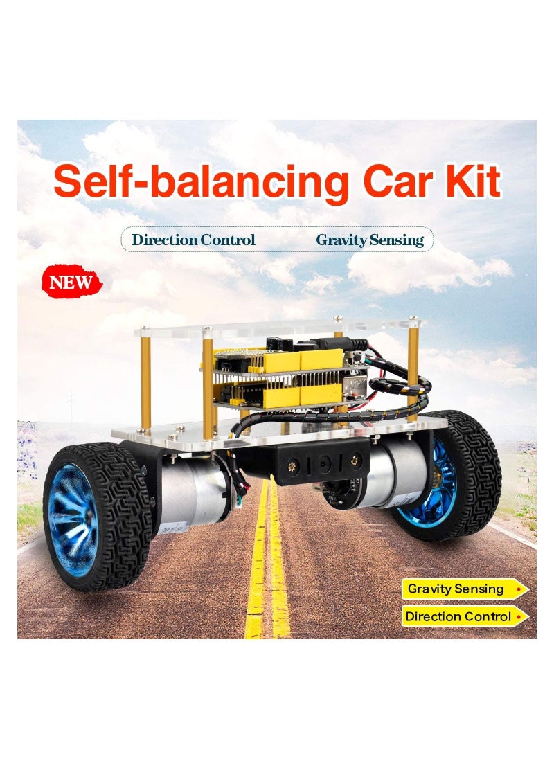 Keyestudio - Self-Balancing Robot for Arduino Project, Automatic and Bluetooth Control Mode, Two Strong DC Motor and a Shield with a Built-in MPU-6050 Module, a Power Switch, a Active Buzzer, etc - Image 1