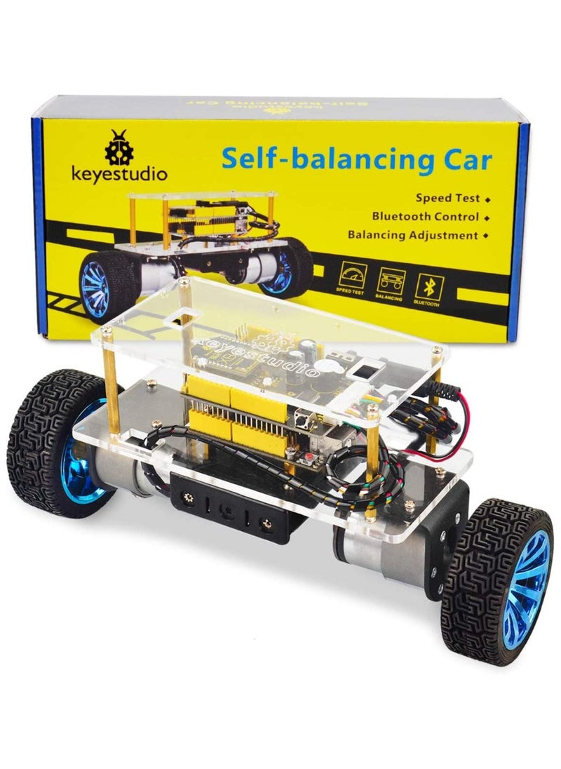 Keyestudio - Self-Balancing Robot for Arduino Project, Automatic and Bluetooth Control Mode, Two Strong DC Motor and a Shield with a Built-in MPU-6050 Module, a Power Switch, a Active Buzzer, etc - Image 1