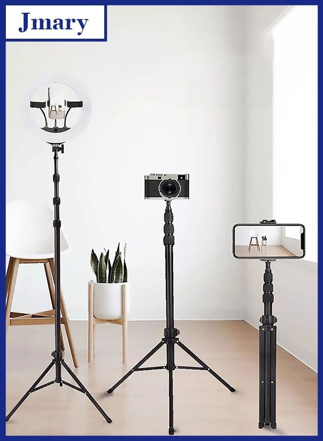 Jmary MT‑45 2‑in‑1 Portable Selfie Stick & Tripod Stand – 1.68 m Extendable, Universal 1/4″ Mount, 360° Rotating, Foldable & Lightweight – for Phones, Action Cameras & Vlogging - Image 1