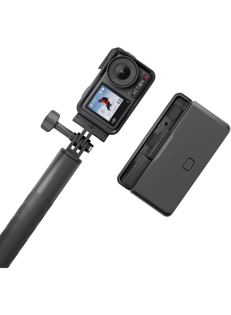 dji Osmo Action 4 Adventure Combo - 4K/120fps Waterproof Camera With 1/1.3-Inch Sensor 10-bit & D-Log M Color Performance 155° Wide FOV 3 Extra Batteries - UAE Version With Official Warranty Support - Image 1