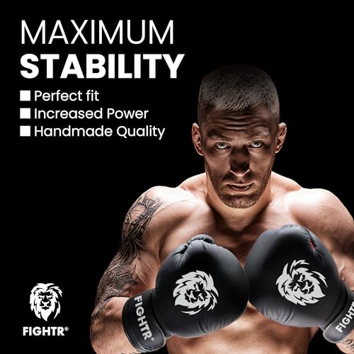 FIGHTR® Boxing Gloves - Maximum Protection & Stability | Boxing Gloves for Boxing, MMA, Muay Thai & Kickboxing | Sizes 8-16 oz - Image 4