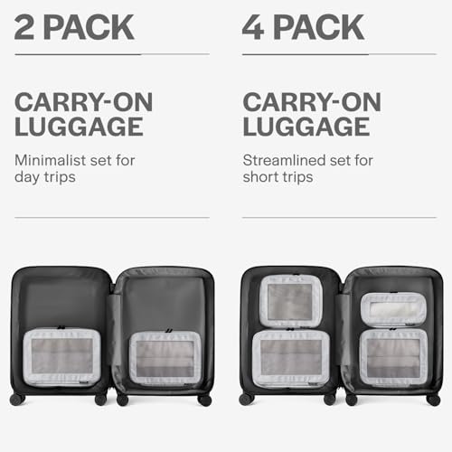 Aerotrunk Compression Packing Cubes for Travel - Luggage Organizer Bags - Double Zipper Packing Cubes for Suitcases (2-Pack, Light Grey) - Image 4
